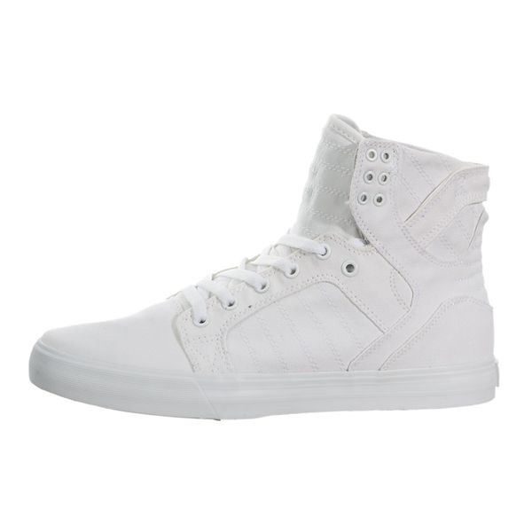 Supra Mens SkyTop High Top Shoes - White | Canada X7222-9B93